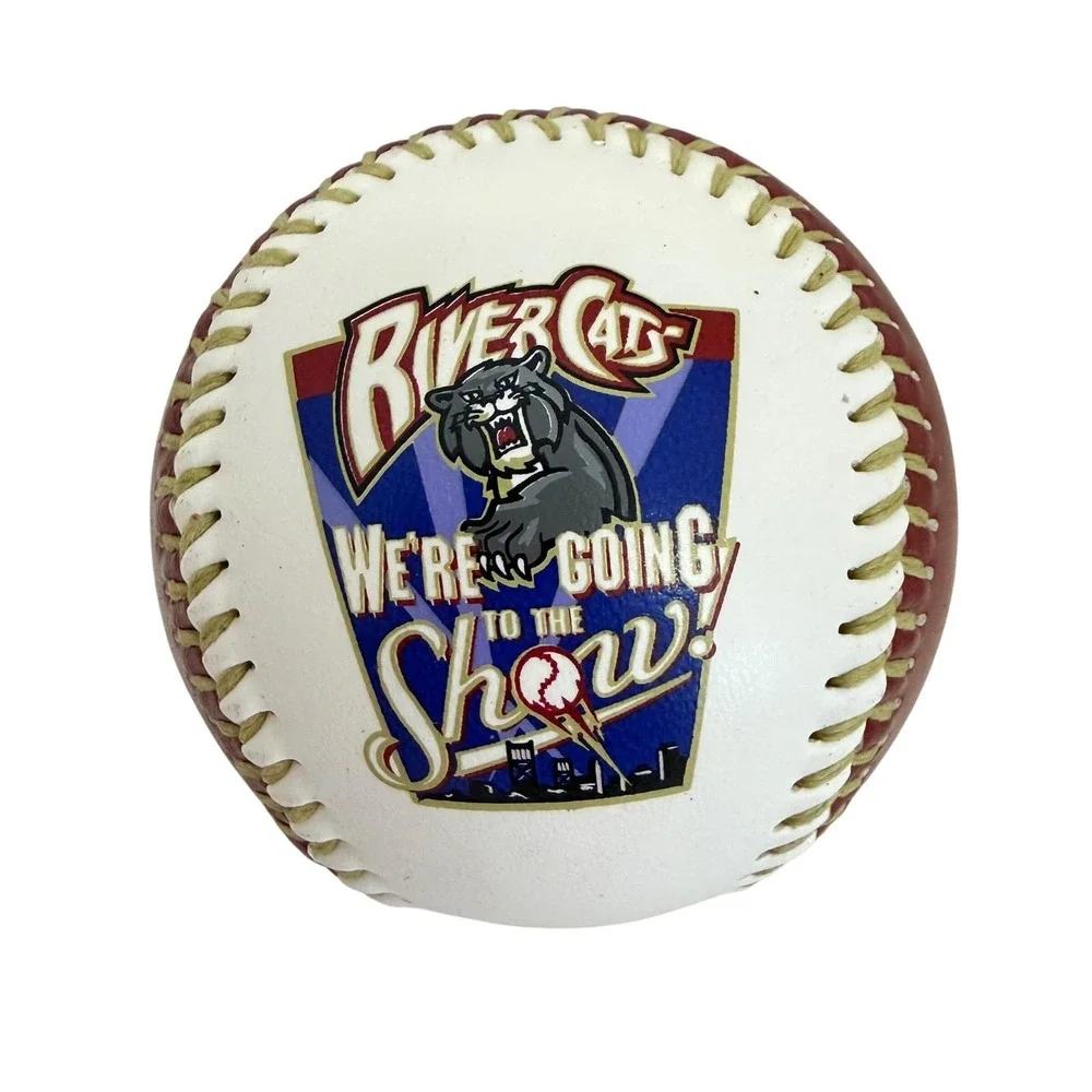 Fotoball Sacramento River Cats Baseball 2001 White Red Excellent Coca-Cola Logo